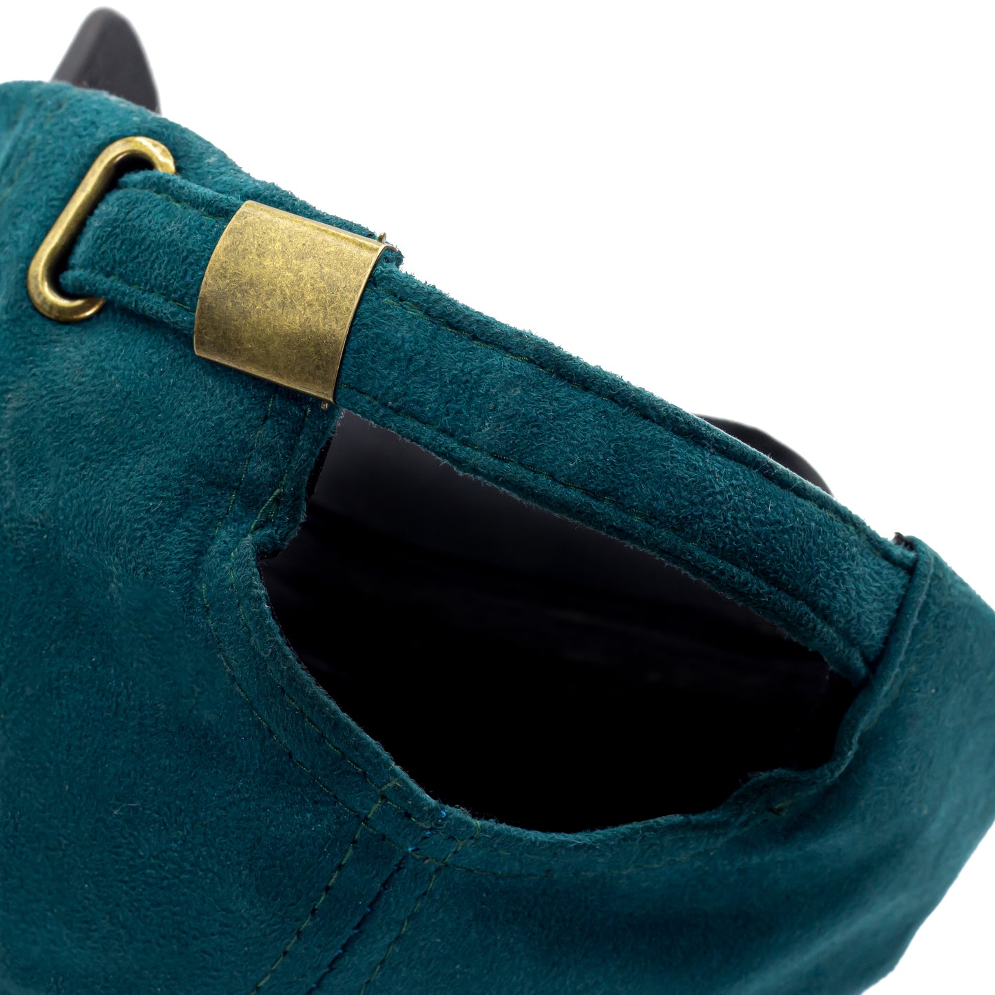 Emerald Green Leather Cap