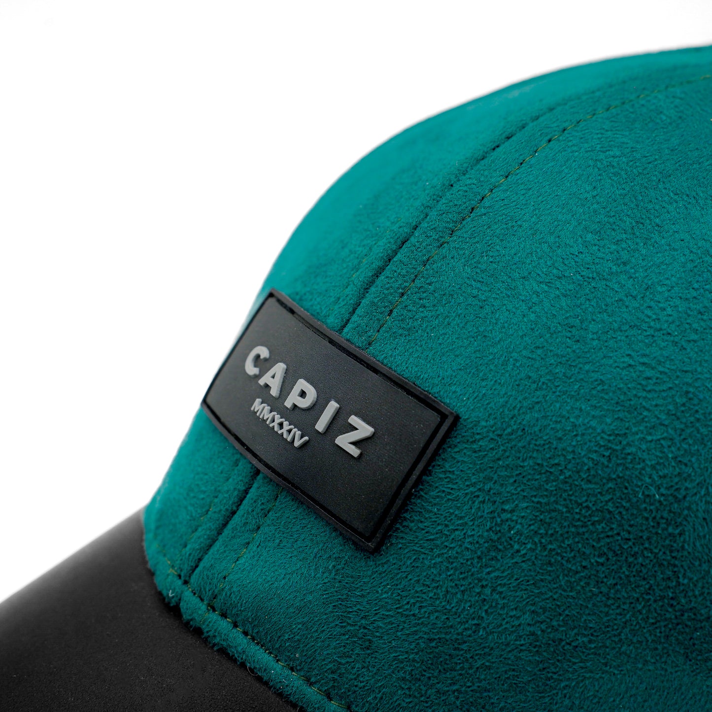 Emerald Green Leather Cap