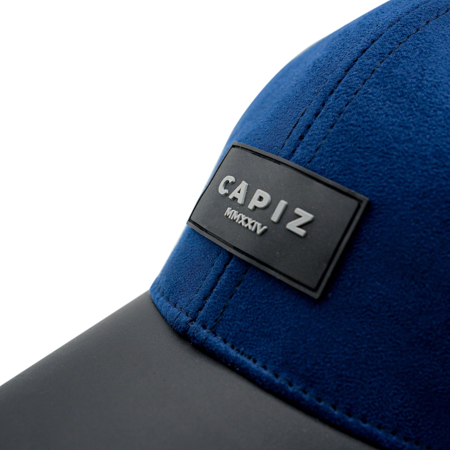 Midnight Blue Leather Cap