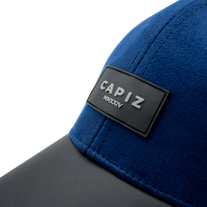 Midnight Blue Leather Cap