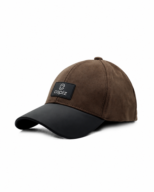Smoky Brown Leather Cap
