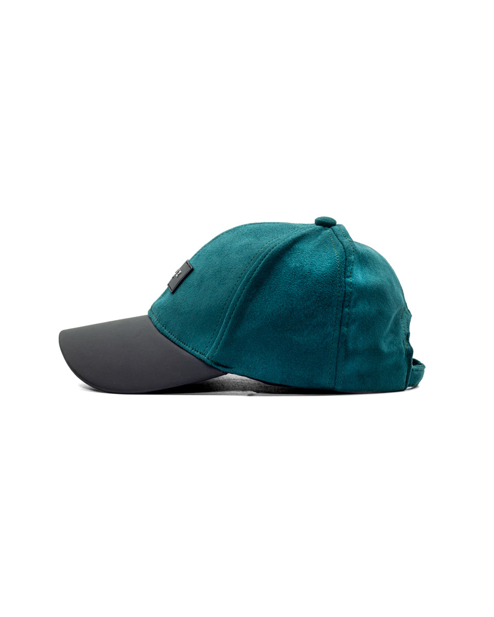 Emerald Green Leather Cap