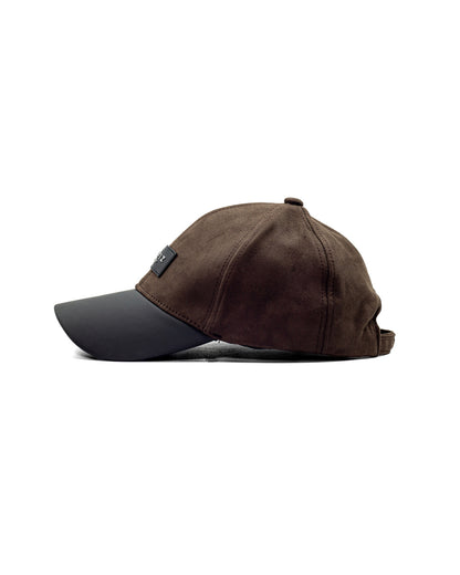 Smoky Brown Leather Cap